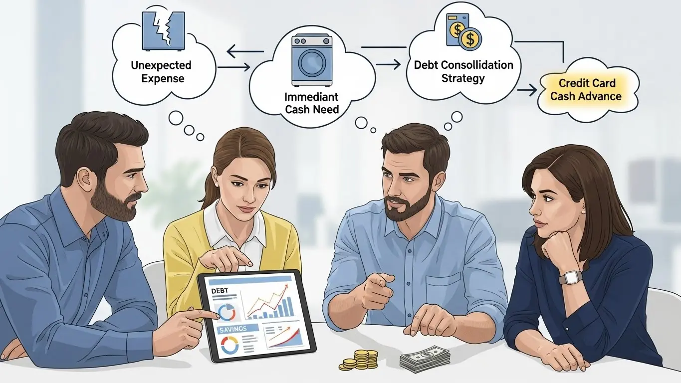 신용카드 현금화의 핵심 개념을 이해하기 쉽게 표현한 도식